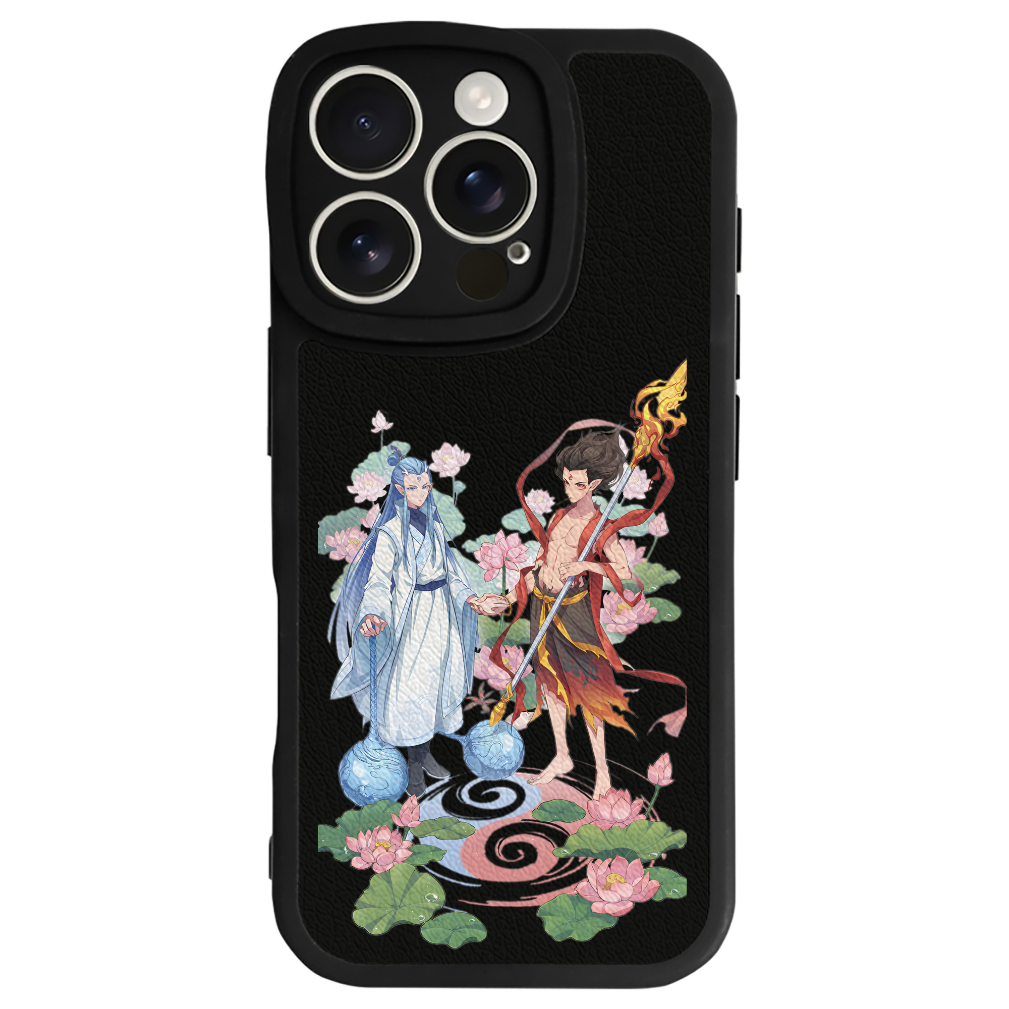 （画像用） Ne Zha 2 ナタ 魔童の大暴れ 【iPhone 16シリーズ対応】シリコンスマホケース（レザー調） 材質：シリコン